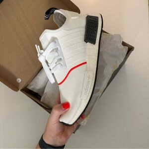 adidas White and Red Sneakers